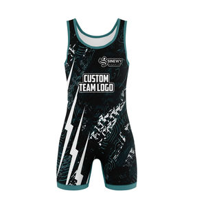 Service OEM, logo personnalisé, justaucorps de lutte unisexe, arts martiaux, justaucorps de lutte professionnel pour femmes - Product Image 2