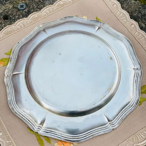 Assiettes à dîner en acier inoxydable écologiques, finition brillante, design classique, forme pour table à manger, occasion de mariage, prix - Product Image 1