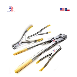 TC Wire Pin & Rod Cutter Pin Cutter Punta de carburo de tungsteno Mango dorado Instrumentos quirúrgicos ortopédicos 18 "/45cm Veterinaria - Product Image 3