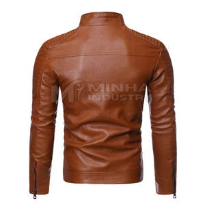 2025 veste en cuir de bonne qualité High Street pour hommes couleur personnalisée 100% veste en cuir pour hommes à vendre - Product Image 2