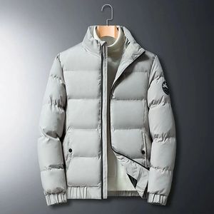 Chaqueta acolchada brillante para hombre, cortavientos de invierno con relleno de burbujas con capucha negra gruesa, servicio OEM, novedad de 2025 - Product Image 3