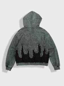 Sudadera con capucha Techwear con bolsillos con cremallera, tela resistente al agua, estilo urbano, adecuado para servicios OEM ODM y entrega global - Product Image 6