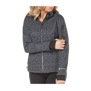 Veste d'extérieur coupe-vent imperméable à capuche bleue pour femmes - Product Image 3