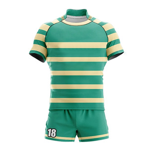 Uniforme de Rugby personalizado de alto rendimiento para hombres jóvenes, duradero, de secado rápido, transpirable y que absorbe la humedad, nombre del equipo personalizado - Product Image 3