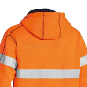 Sudaderas de Seguridad Reflectantes de Alta Visibilidad con Logotipo Personalizado, Ropa de Trabajo Impermeable y Térmica en Negro y Naranja - Product Image 5