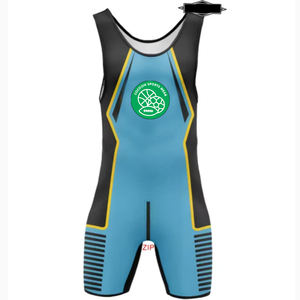 Maillot de lutte personnalisé pour homme Sexy RightTrack pour singlet, respirant, anti-transpiration, sans bretelles, sans manches, pour la salle de sport - Product Image 2