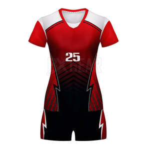 Uniforme de voleibol de alta calidad hecho con tela avanzada que absorbe la humedad que ofrece comodidad y flexibilidad diseñados - Product Image 2