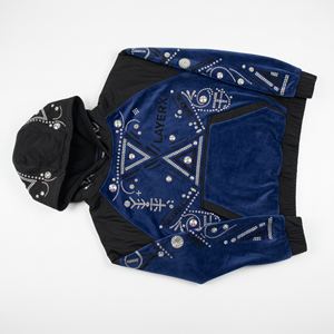 2026 <b>Women</b> Winter Heavyweight Streetwear Hoodie Velour Velvet Rhinestone Embroidery Crop <b>Top</b> Pullover Manufacturer Wholesale - Product Image 4