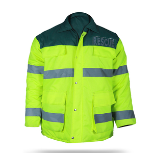 Winter Workwear Jacket Cotton & Polyester Material Level D Protection Customized Safety Jacket - Product Image 3