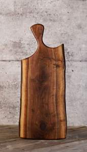 Grande planche à découper en bois d'acacia moderne de haute qualité avec poignée pour la cuisine. - Product Image 2
