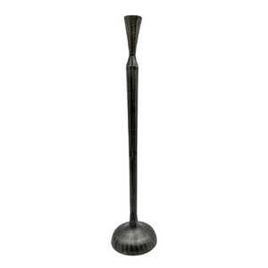 Candelabro de suelo moderno de metal de aluminio hecho a mano decorativo candelabro alto delgado con una superficie texturizada y un bronce - Product Image 5