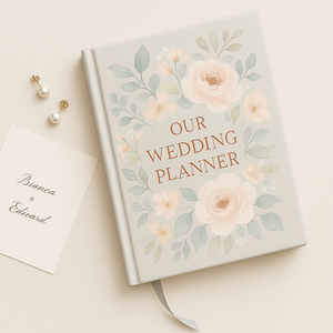LABON Floral Wedding Planner libro personalizzato con copertina rigida diario morbido Design pastello copertina stampata Organizer per il regalo <span class=keywords><strong>di</strong></span> fidanzamento della sposa - Product Image 4