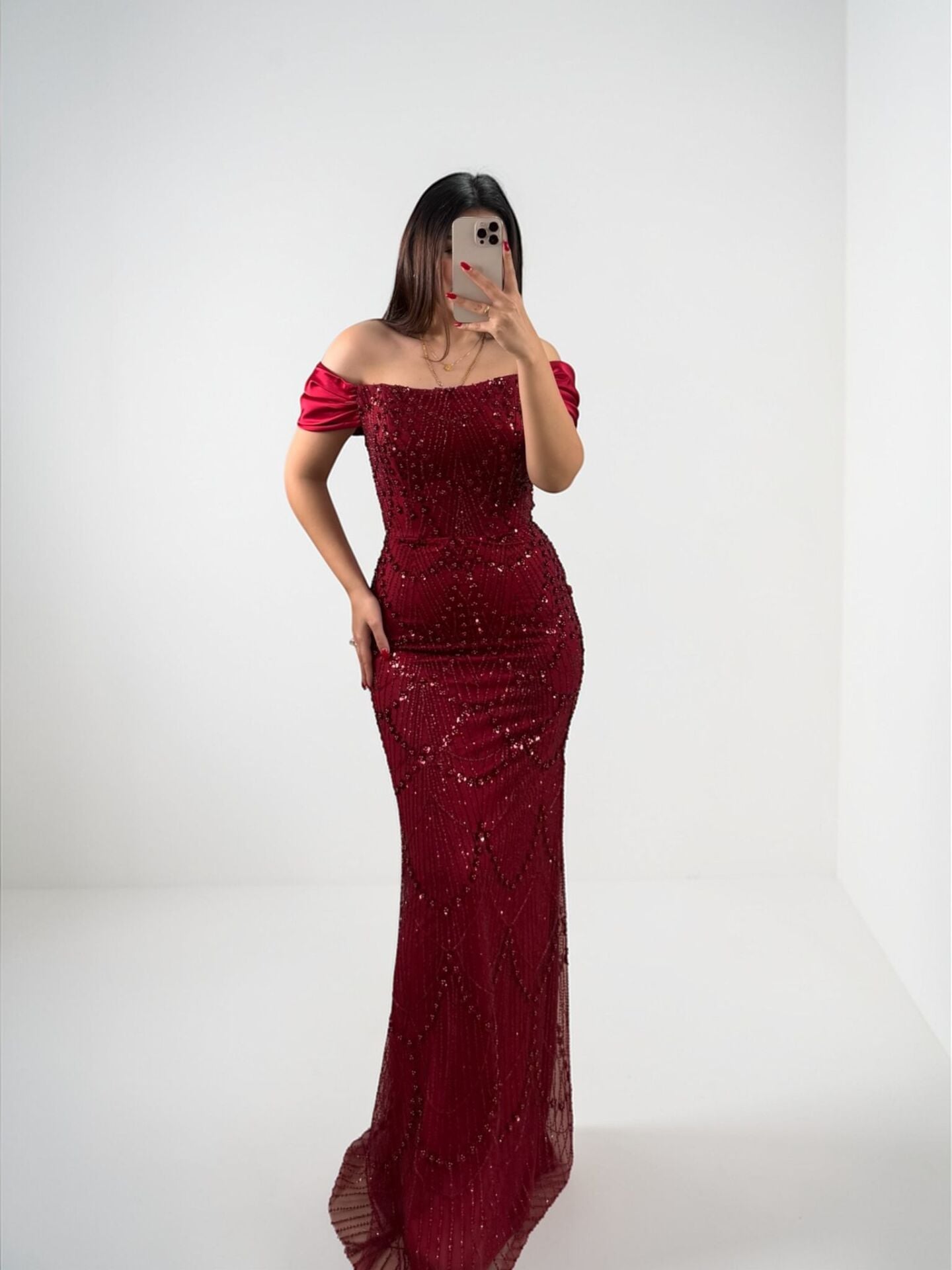 fitted long evening dress TRISTA main image 0