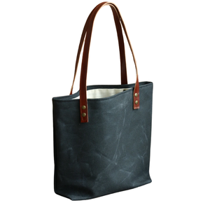 Sac fourre-tout en toile de coton cirée pour femme - Product Image 2