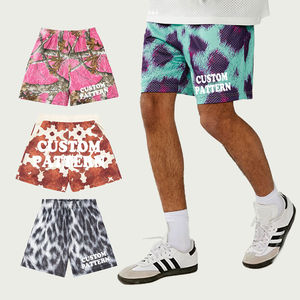Custom 5 Inch Solid Casual Worsted Basketball Shorts Heavyweight Double <b>Layer</b> Polyester Jogger with Drawstring Digital Printing - Product Image 1