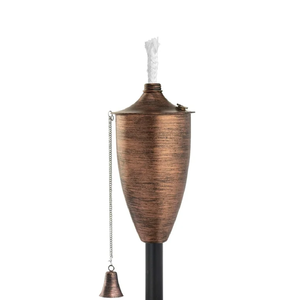 Antorcha de bronce para exteriores, luz de jardín de estilo vintage, decoración de patio trasero, ambiente de patio. Disponible a precios mayoristas para exteriores - Product Image 1