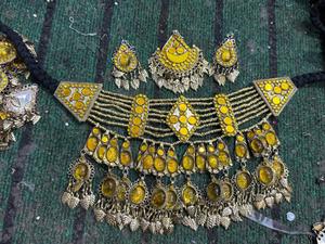 Ensemble de collier et de boucles d'oreilles afghans de style traditionnel 2026, vente chaude, nouveaux bijoux anciens, colliers faits à la main, boucles d'oreilles, ensembles de bijoux - Product Image 2