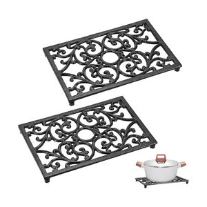 Salvamanteles de hoja de palma hechos a mano, salvamanteles de hierro fundido, decoración de cocina para ollas calientes, sartenes y platos, Protector de mesa tropical, usos funcionales - Product Image 4