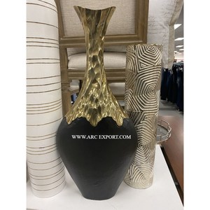 Juego de 3 macetas y macetas de flores de Metal de Color negro de calidad superior para interiores y exteriores, maceta decorativa de flores única - Product Image 3