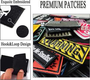 ชุดยุทธวิธีแบบสุ่มชุดห่วงเย็บปักถักร้อยเต็มรูปแบบและตะขอสำหรับหมวกกระเป๋าเป้เสื้อกั๊ก - Product Image 3