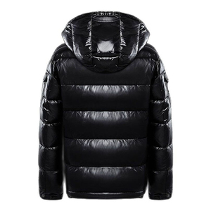 Parka de Plumón de Pato Blanco para Hombre, Cuello Alto, Abrigo Grueso y Cálido - Product Image 2