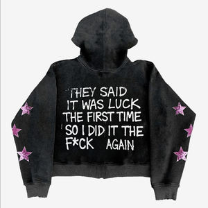 Veste camouflage délavée à l'acide personnalisée, streetwear, sweat-shirt et sweat à capuche surdimensionné en molleton français 100% coton pour hommes - Product Image 5