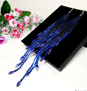 Pendientes Borla Flecos-Dorado-Largo - Product Image 2