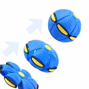 Jouet interactif pour chien : balle transformable, frisbee à ressort, balle rebondissante pour animaux de compagnie - Product Image 4