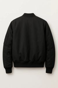 Veste Bomber Hommes Noir Casual Slim Fit Baseball Hommes Vestes Nouveau Automne Mode Haute Qualité Vestes pour Hommes - Product Image 2