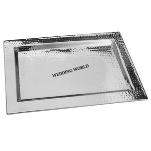 Metal Hammered <b>Chocolate</b> Tray Nickle Plated Designer <b>Chocolate</b> Platter Customized Size <b>Fancy</b> <b>Chocolate</b> Tray - Product Image 1