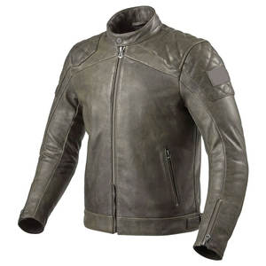 Chaquetas de motociclista para hombre hechas a medida con cuello levantado de manga completa y resistente al viento para uso al aire libre incluye embalaje personalizado - Product Image 1