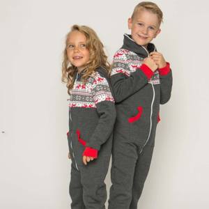 Polaire tendance pour enfants Onesie Zipper-Confortable et doux pour une utilisation toute la journée-Parfait pour se prélasser et jouer - Product Image 3