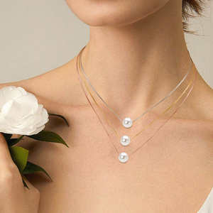 Collar con Colgante de Perla de Agua Dulce en Plata de Ley 925, Joyería Clásica de Moda - Product Image 6