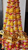 Cordes Kaleera multicolores Fleurs artificielles réutilisables Holi Diwali Party Event Indian Wedding Wall Hanging Haldi Mehndi Stage