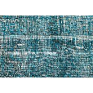 Alfombra Grande Vintage, Alfombra Turca de 5.2x8.8 pies, Alfombra de Lana Azul - Product Image 5