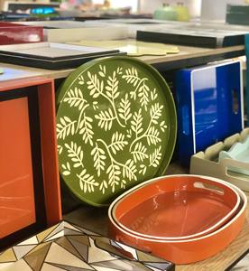 ถาดไม้ MDF หรูหราทำจากไม้เคลือบเงา2023สำหรับร้านอาหารและโรงแรมงานตามสั่ง - Product Image 5