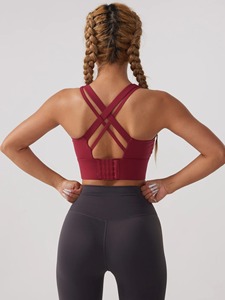 Débardeur femme Gym Corset soutien-gorge de sport creux respirant Sexy course athlétique haut court Style Simple vêtements de sport - Product Image 5