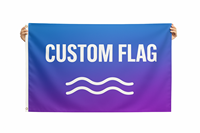 Drapeau extérieur personnalisé de 3x5 pieds avec impression numérique Affichez votre conception de logo sur le drapeau mural publicitaire
