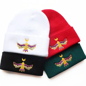 Gorro de invierno con calavera acrílica con texto personalizado, gorro hecho a mano, producto de mohair Premium para hombres y mujeres - Product Image 6