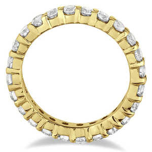 Anillo de Eternidad de Diamantes en Oro Amarillo de 14k, Anillo de Diamantes de 2.50ct - Product Image 3