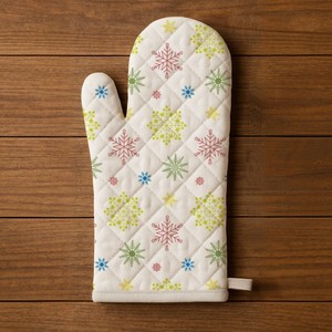 Soft Cotton Quilted <b>Oven</b> Mitt Heat Safe <b>Glove</b> for Baking Barbecue & Daily Cooking Stylish & Functional Design - Product Image 1