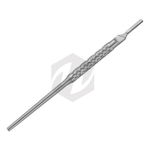 Vente en gros 145mm 5.34 pouces en acier inoxydable droit n ° 3 poignée de scalpel manuel non stérile Instruments médicaux norme de sécurité MOL - Product Image 1
