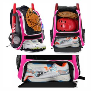 Sac à dos de baseball personnalisé avec porte-batte, sac d'équipement sportif pour l'entraînement avec plusieurs poches, compartiment à chaussures, sports de plein air - Product Image 2