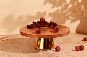 ที่น่าทึ่งโลหะไม้เค้กขาตั้งขนมหวานงานแต่งงานบ้านโรงแรมร้านอาหารวันเกิดอุปกรณ์ตกแต่ง24 - Product Image 6