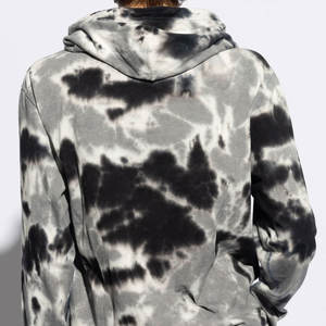 Sweat à capuche pour hommes en tissu confortable à manches longues imprimé tropical couleur unie brodée pour l'hiver - Product Image 3