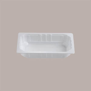 80pcs 1/4 Gastronorm Serving Trays White Heat-Sealable Polypropylene 26x16H5 cm - Product Image 1