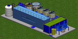 Planta de Tratamiento de Aguas Residuales Domésticas en Contenedor AKTIFPAK para Uso Doméstico, con Bomba, Motor PLC, Rodamiento, Potencia de 3kW, 1 Año de Garantía - Product Image 2
