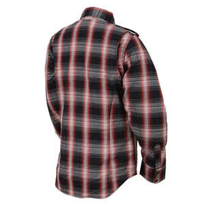 Custom Logo <b>Men</b> Motorbike Flannel Shirt / Latest Design <b>Men</b> Cotton Motorbike Flannel Shirt at Qasaab Gloves Company - Product Image 2