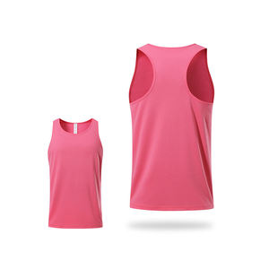 Camisetas sin mangas transpirables ajustadas para mujer, colores personalizables, Camiseta deportiva informal de verano para Yoga, venta al por mayor, tela de lona con estampado personalizado - Product Image 1