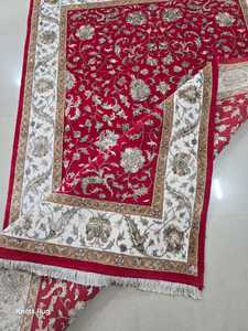 พรมกันลื่นเนื้อนุ่มแบบแอบสแตรกสไตล์เปอร์เซียพรมปูพื้นห้องนอนเป็นมิตรกับสัตว์เลี้ยงผ้าฝ้ายขนละเอียดขนาดตามสั่ง - Product Image 6